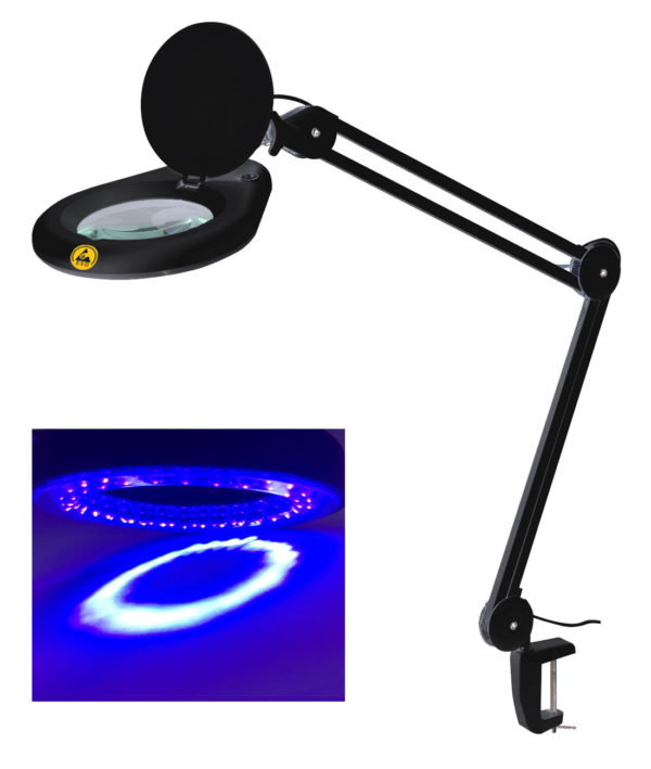magnifying lamp ultraviolet uv light
