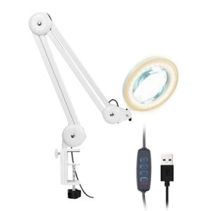 Magnifying lamp USB power supply