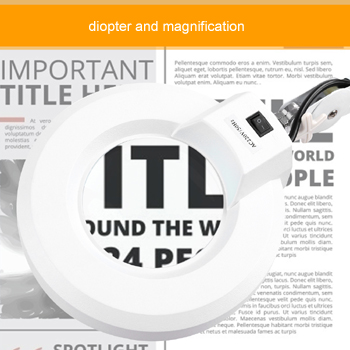 diopter and magnification