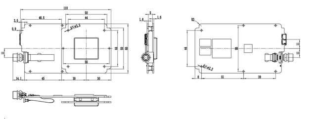 Dimensions industrial camera ircuit board(mm)